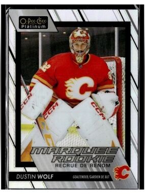 🇨🇦NOW $10🍀 Dustin Wolf 2023/24 O-Per-Chee Calgary Flames Rookie RC Hockey Card